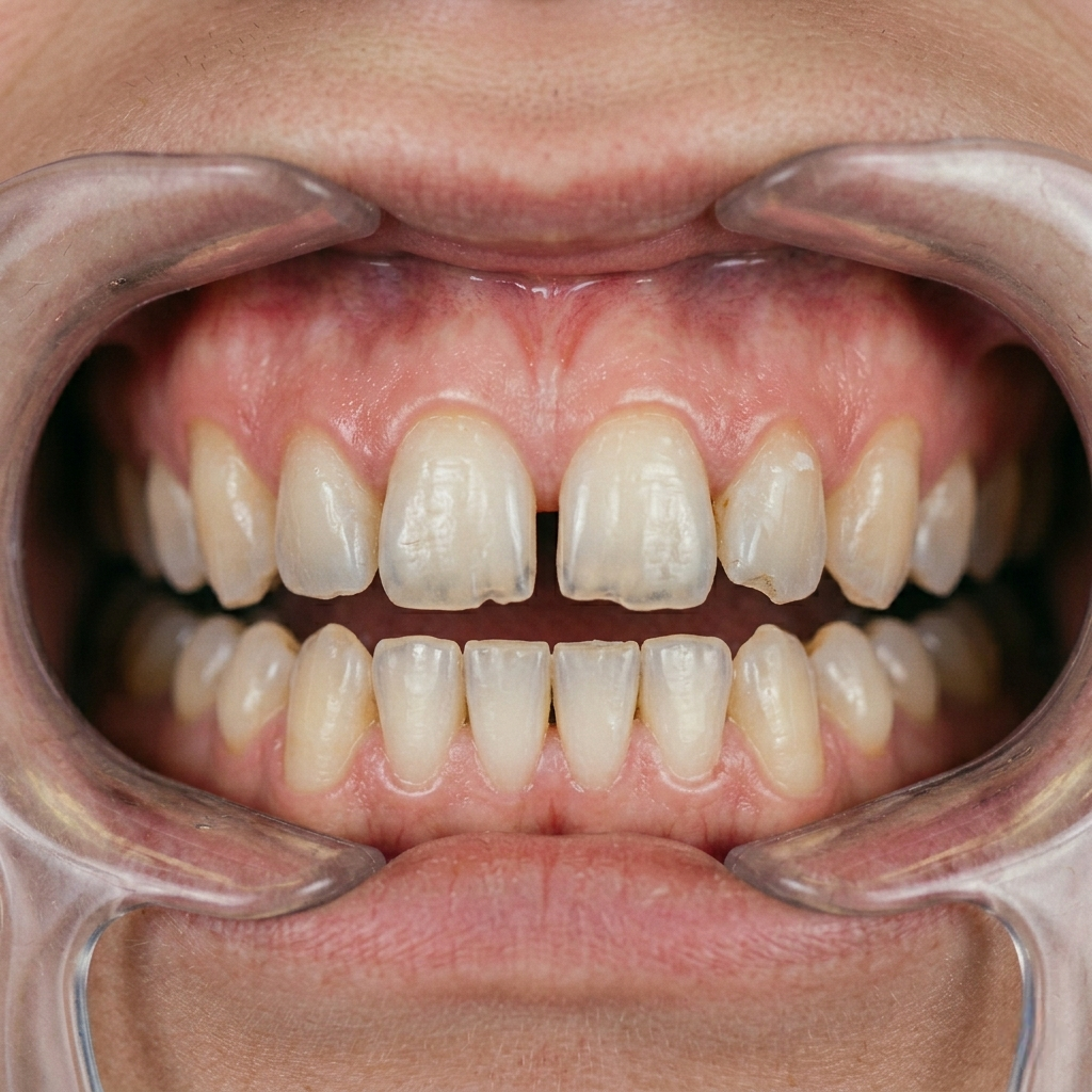 Before porcelain veneers